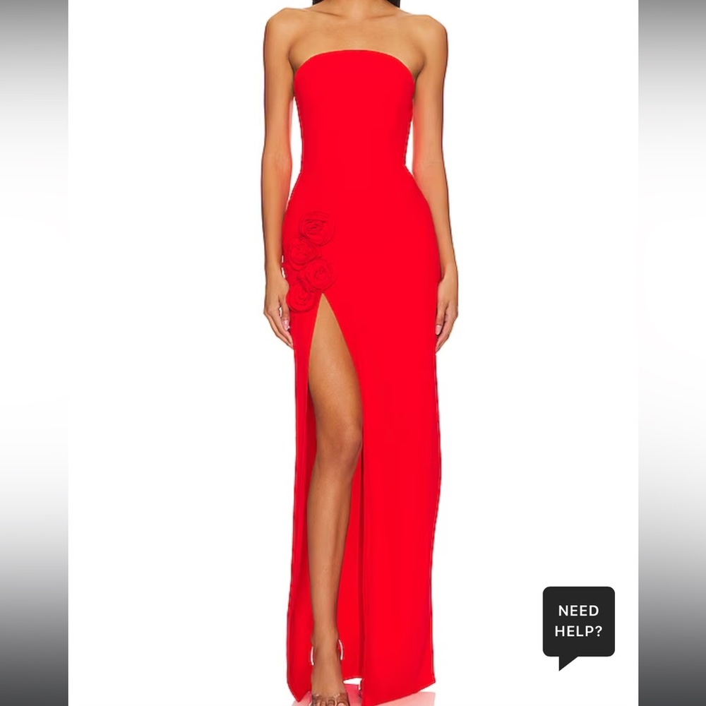 amanda uprichard wolfe gown in crimson